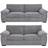 Luxury Life Collingdale Jumbo Cord Sofa 190cm 2pcs 3 Seater, 2 Seater