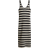 H&M Rib-Knit Dress - Black/Striped