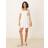 Gina Tricot Short Sleeve Tie Back Mini Summer Dress - Off White