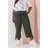 Yours Cropped Cargo Trousers - Black