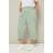 Yours Cropped Cargo Trousers - Light Green