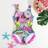 Shein Tween Girls Colorful Floral Print Ruffle Edge One-Piece Swimsuit