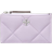 Tory Burch Kira Diamond Quilt Zip Card Case - Purple Heather