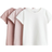 H&M Girls 3-Pack Cotton Tops - Pink