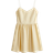 H&M Flared Skirt Cotton Dress - Light Yellow