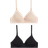 H&M Mama Padded Non-Wired Nursing Bras - Beige/Black