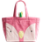 H&M Animal Motif Beach Bag - Pink/Parrot