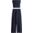 H&M Ribbed Top And Trousers Set - Navy Blue