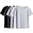 H&M T-shirts 5-pack - Light Grey/White (0750428036)