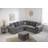 B&Q Verona Corner Set Kensington Grey Sofa 258cm 5 Seater