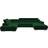 Mirjan24 Torezio Bis Green Soffa 346cm