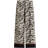 H&M Wide Trousers - Cream/Zebra Print