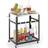 Costway Outdoor Barbecue Black/Silver Rullbord 50.5x73cm