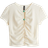 H&M Bead Detail Ruched Top - Cream