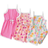 Shein Young Girl pcs Cute Cartoon Patterned Rompers With Spaghetti Straps Various Styles Suitable For Beach Vacation And Summer