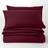 Dunelm Pure Cotton Plain Dye Duvet Cover Red (220x230cm)