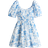 H&M Bubble Hem Cotton Dress - White