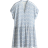 H&M Crinkled Tunic Dress - White/Blue Patterned