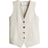 H&M Linen-Blend Suit Waistcoat - Light Beige