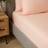 Dunelm Soft Cotton Plain Bed Sheet Orange (190x90cm)