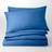 Dunelm Pure Cotton Plain Dye Duvet Cover Blue (220x260cm)