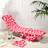 OHS Heart Print Beach in a Bag Bath Towel Pink (215x75cm)