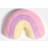OHS Rainbow Shaped Scatter - Multi Cushion Cover Pink (40x28cm)