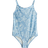 H&M Printed Swimsuit - Blue/Seashells (1275209001)