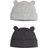 H&M Baby 2er-Pack Gerippte Beanies mit Ohren Grau 74/80 6-12M