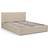 Julian Bowen Rialto Fabric Ottoman - Cream 167x212cm