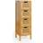 Dunelm Avani Unit Bamboo Natural Storage Cabinet 25x77cm