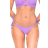 Ivory Rose Scrunch Tie Side Bikini Bottom - Purple