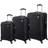 IT Luggage Recline Set of 3 - Black