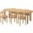 IKEA STOCKHOLM Oak/Leather Bordsgrupp 90x230cm 7st