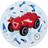 Böing Carpet Kinderteppich Bobby Car, rund, blau, 100 Ø100