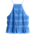 H&M Smocked Strappy Top - Blue