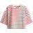 H&M Boxy T-shirt - White/Red Striped