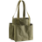 H&M Cotton Canvas Shopper - Dark Khaki Green