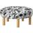 IKEA Stockholm 2025 Black/White Sittpuff 40cm