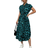 Shein Chiquease Women's Casual Vacation Travel Leopard Print Front Button Shirt Belt Bow Pocket Side Slits 2025 Summer New Short Sleeve Long Dress