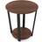 Cwy Round with Open Shelf Walnut Sengebord 50x50cm