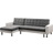 Habitat et Jardin Theo convertible White/Grey corner Sofa 258cm 4 Seater