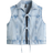 H&M Tie-Front Denim Waistcoat - Light Denim Blue