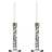 Orrefors Carat Steel Ljusstake 24.2cm 2st