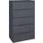 Homcom High Gloss Grey Chest of Drawer 53x100cm