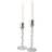 Dorre Twist Clear/Chrome Ljusstake 27cm 2st