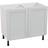 GoodHome Ashmead Base Kitchen Cabinet - Matt Dove Grey