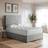 Shire Beds Luxury Chenille Divan Base Grey Chenille Continental Bed