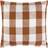 Yard Chesil Check 100% Cotton Outdoor - Scatter Cushion Brown