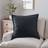 Dunelm Luna Oxford Edge Square - Scatter Cushion Black